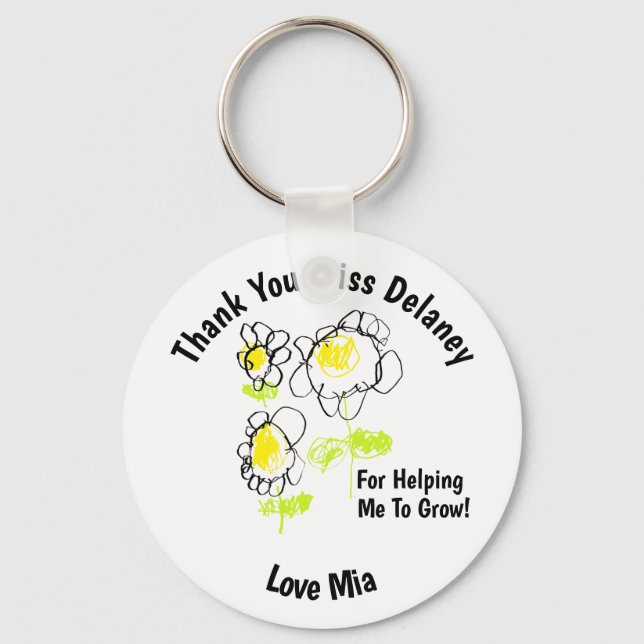 Thank You Teacher  Nyckelring (Framsida)