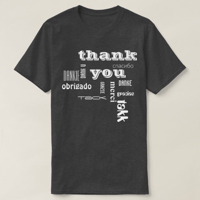 thank you tee shirt (Design framsida)