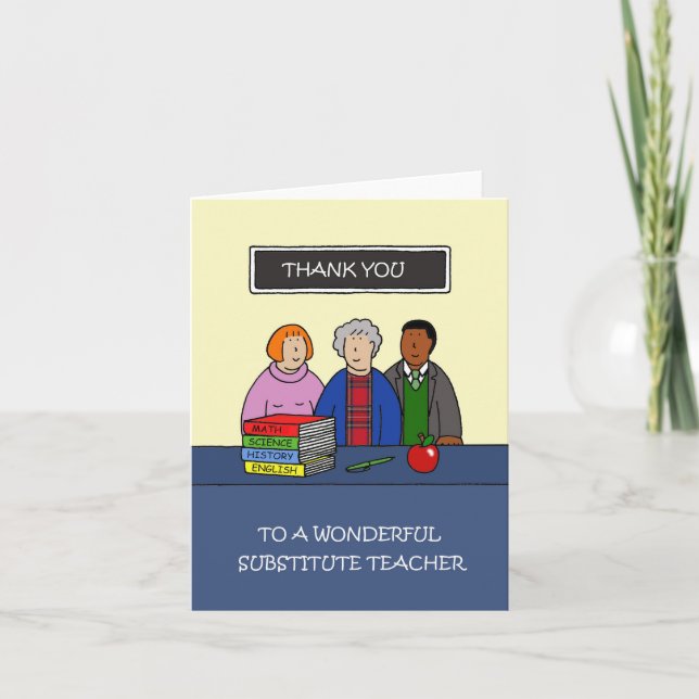 Thank You to Substitute Teacher Kort (Framsida)