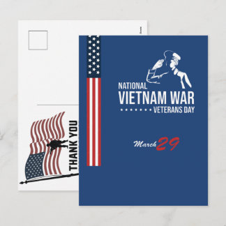 Thank You Veterans American Flag Memorial Day Helg Vykort