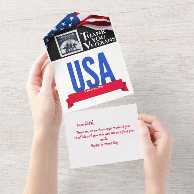 Thank You Veterans Day Card (Avrivbar del)