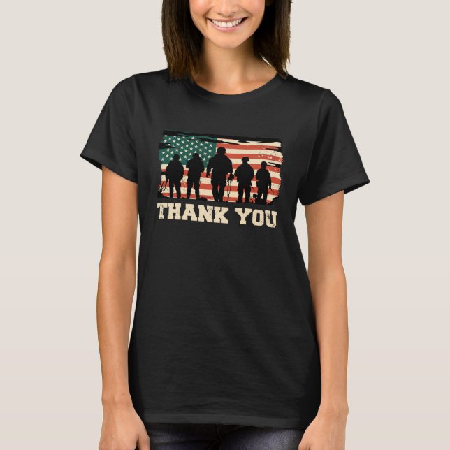 Thank You Veterans Veterans Day T Shirt (Framsida)