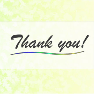 Thank You Vinyl Sticker Klistermärken