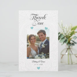 Thank You - Wedding Card Brevpapper