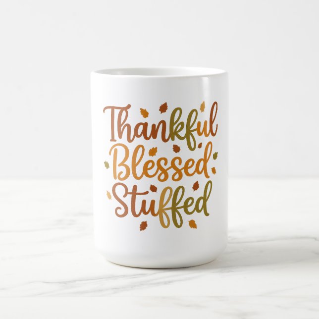 Thankful Blessed Stuffed Coffee Mug Kaffemugg (Center)