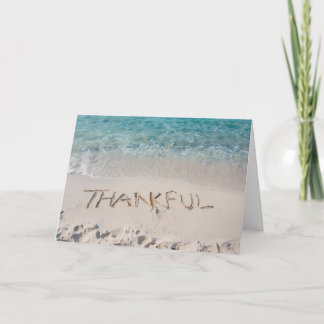 🏝️ Thankful by the Sea - Coastal Thanksgiving Kort