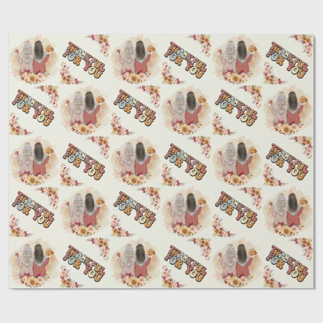 'Thankful For You' Thanksgiving  Presentpapper (Platt)