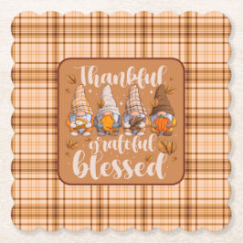 Thankful Gnomes – Autumn Blessings Underlägg Papper