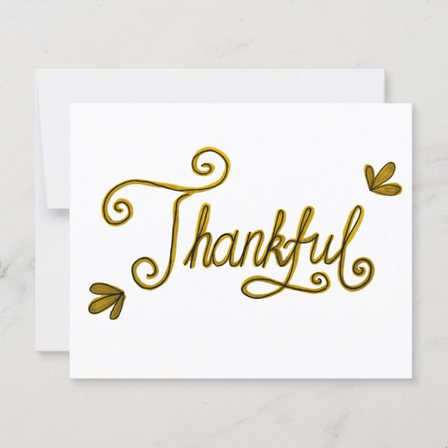 Thankful gold lettering (Framsida)