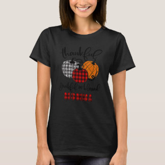 Thankful Grateful Blessed Momma Autumn Fall Pumpki T Shirt