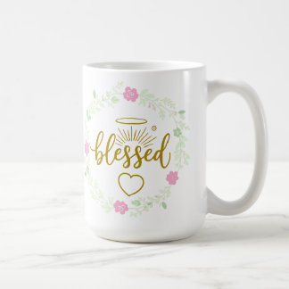 Thankful Grateful Blessed Mug – Positive Inspirati Kaffemugg