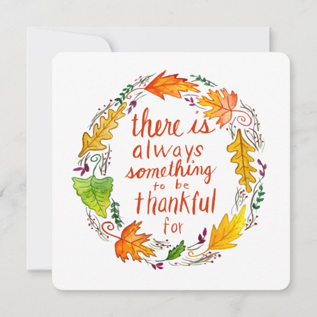 Thankful Greeting Card Kort (Framsida)