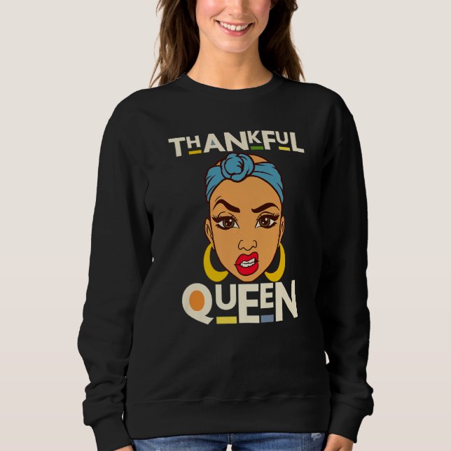 Thankful Sister Black Girl Magic Brown Skin Girls  T Shirt (Framsida)
