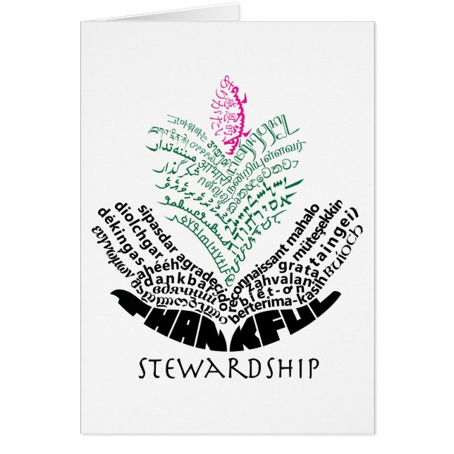 Thankful Stewardship Card - version 2 OBS Kort (Framsidan)