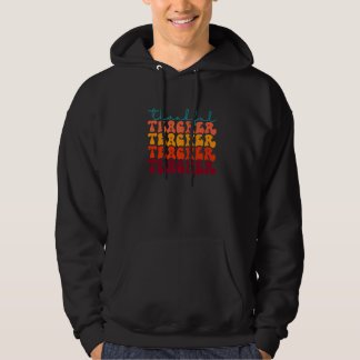 Thankful Teacher Thanksgiving Fall Autumn Blessed  Hoodie