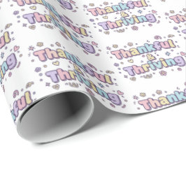 Thankful & Thriving Wrapping Paper Presentpapper