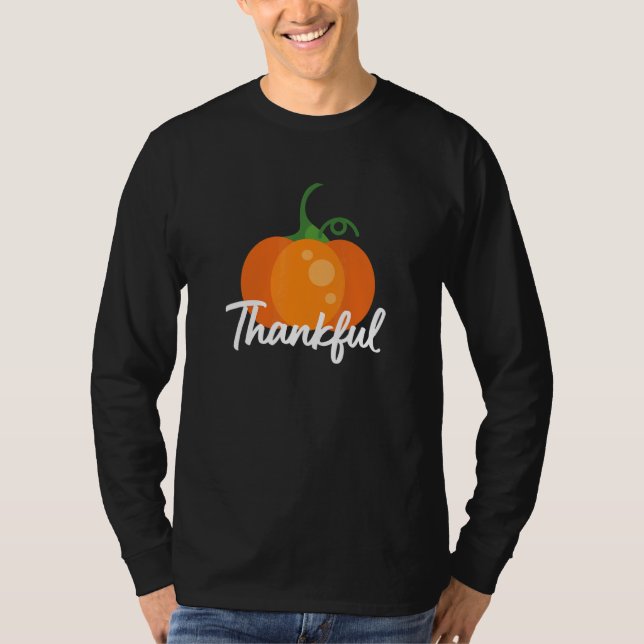 Thankful  Turkey Thanksgiving Day T Shirt (Framsida)