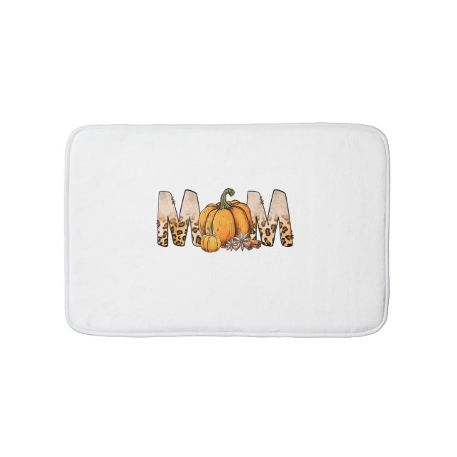 Thankgiving Mamma Pumpkin Leopart Badrumsmatta (Framsidan)
