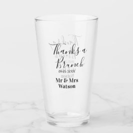 Thanks a brunch post wedding name date simple  glaskopp