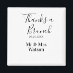 Thanks a brunch post wedding name date simple  magnet<br><div class="desc">Design</div>