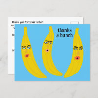 THANKS A BUNCH FUNny Bananas ORDER TACK QR