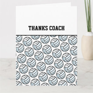 THANKS COACH Volleyball Team Sports White Black Kort