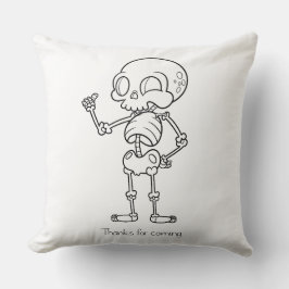 Thanks for coming skull kudde