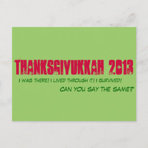 Thanksdiskukkah 2013 - vykort