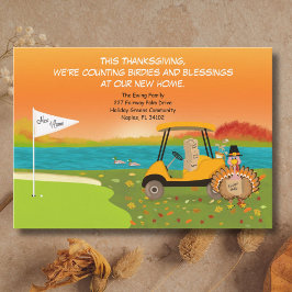 Thanksgivig Golf Cart With Moving Boxes  Meddelande