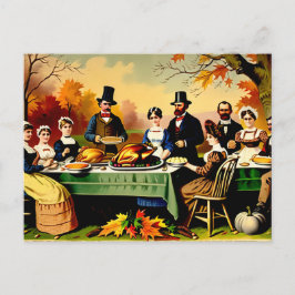 Thanksgiving 1800s helg vykort