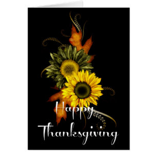Thanksgiving 1 för elegantens fallskärmar hälsningskort