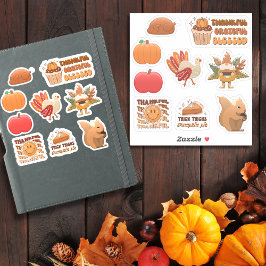 Thanksgiving 3 med 9 designer klistermärken