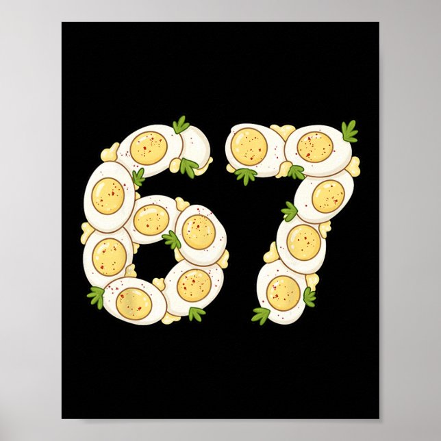 Thanksgiving 67 Fyllda Ägg Roliga Six Seven Djävul Poster (Framsidan)