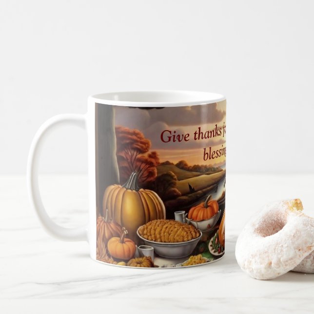Thanksgiving Abundance Coffee Mugg (Med munk)