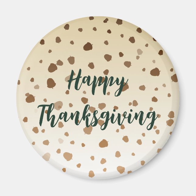 Thanksgiving Acorns Magnet (Framsidan)