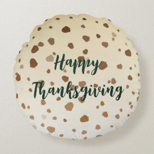 Thanksgiving Acorns Rund Kudde