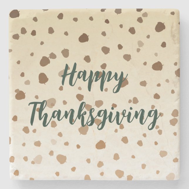 Thanksgiving Acorns Stenunderlägg (Framsidan)