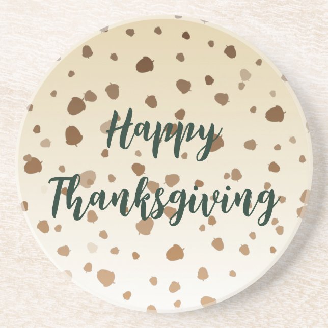 Thanksgiving Acorns Underlägg (Framsidan)