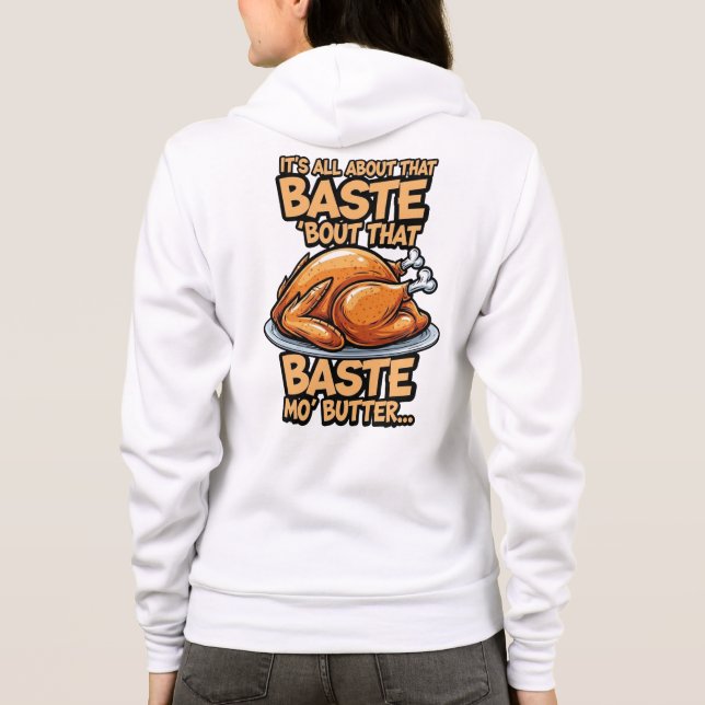Thanksgiving Adult Full-Zip Hoodie T Shirt (Baksida)