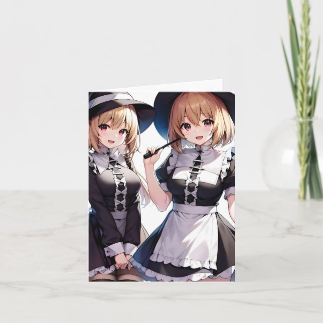 Thanksgiving Anime F - AI Helgkort (Framsida)