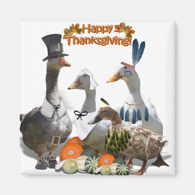 Thanksgiving Anka Magnet (Framsidan)