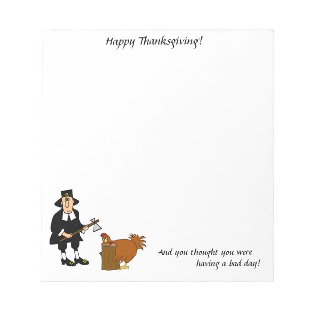 Thanksgiving Anteckningsblock (Framsida)