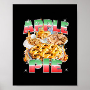 Thanksgiving Äppelpaj Bootleg 90-tals Rap Rock Vin Poster