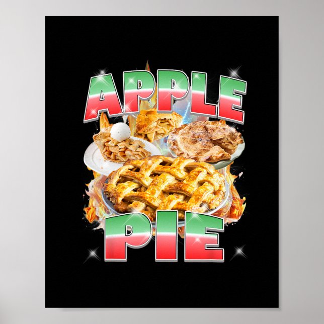 Thanksgiving Äppelpaj Bootleg 90-tals Rap Rock Vin Poster (Framsidan)