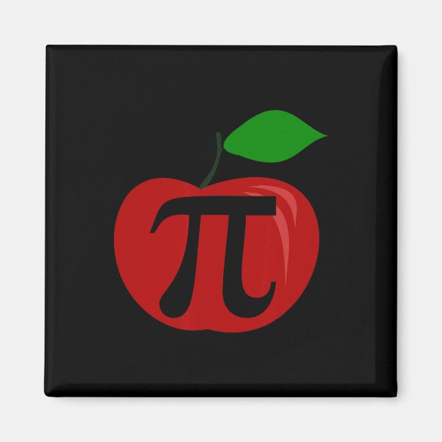 Thanksgiving Apple Paj Älskare Funny Pi Day Math T Magnet (Framsidan)