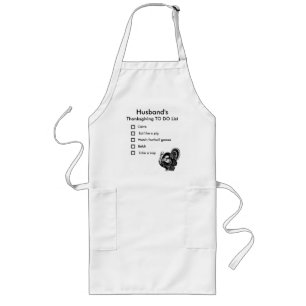 Thanksgiving Apron för manar Långt Förkläde