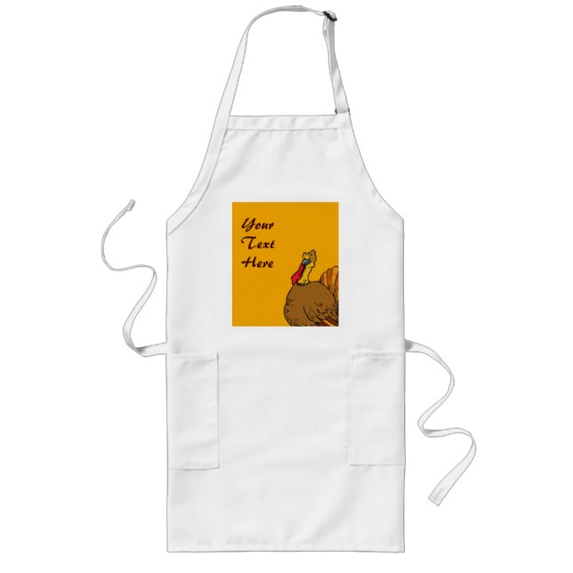Thanksgiving Apron Långt Förkläde (Framsidan)