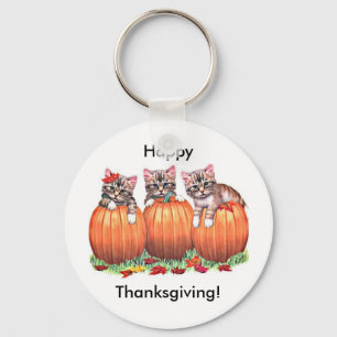 Thanksgiving är Cats Meow Nyckelring