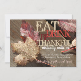 Thanksgiving Ät dryck Var ett tankfullt, platt kor
