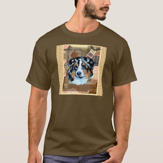 THANKSGIVING AUSTRALIAN SHEPHERD T-SHIRT (Framsida)